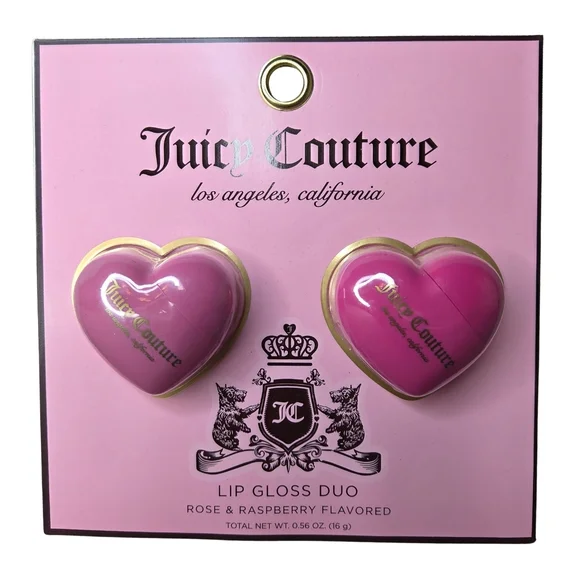 Juicy Couture Rose & Raspberry Lip Gloss Duo - Picture 1 of 4